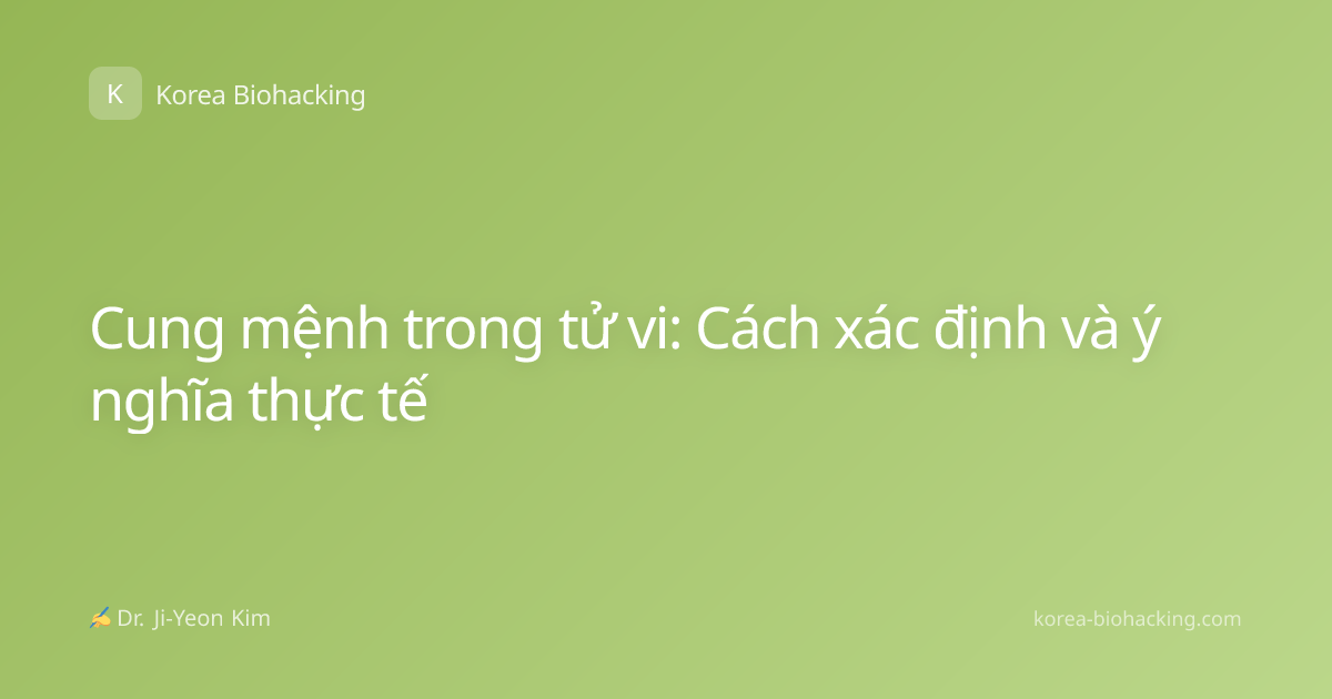Cung mệnh trong tử vi: Cách xác định và ý nghĩa thực tế