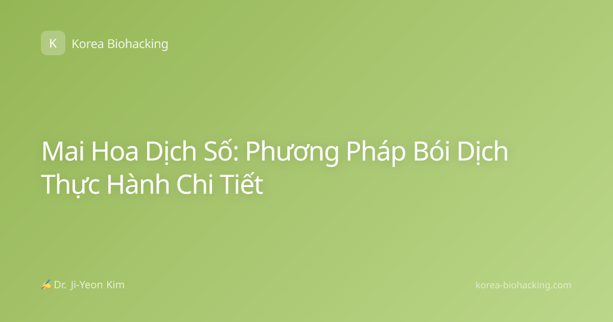 Mai Hoa Dịch Số: Phương Pháp Bói Dịch Thực Hành Chi Tiết