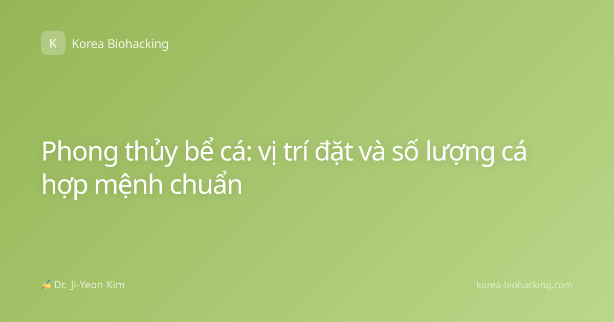 Phong thủy bể cá: vị trí đặt và số lượng cá hợp mệnh chuẩn