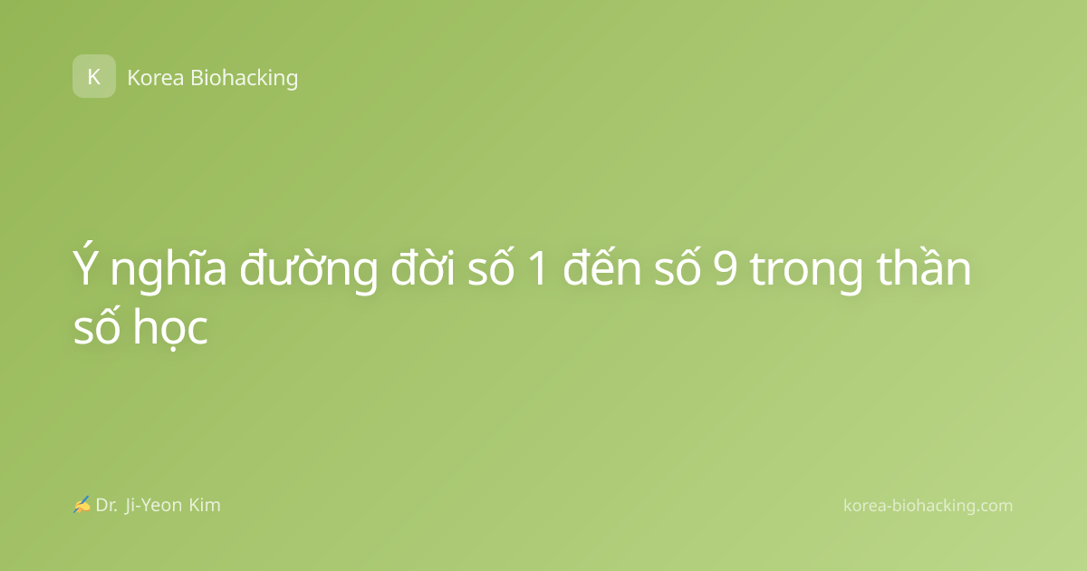 Ý nghĩa đường đời số 1 đến số 9 trong thần số học